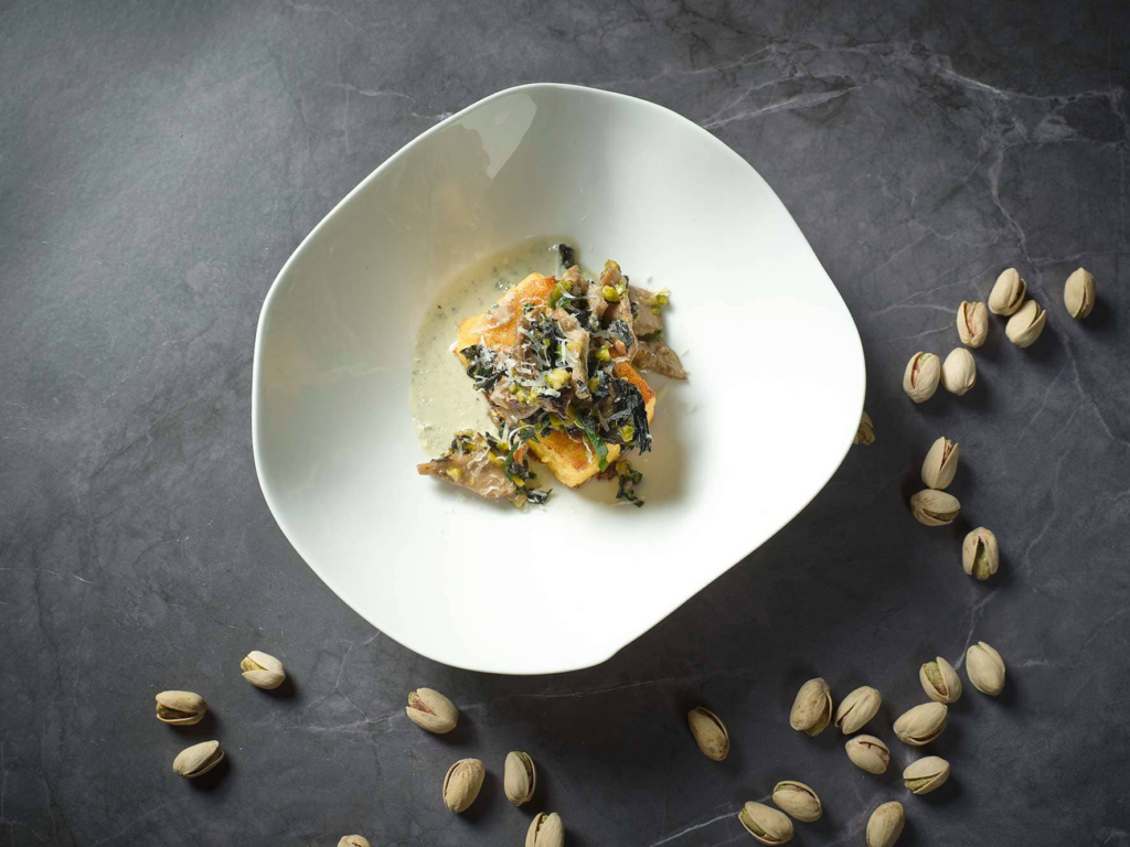 Wild mushroom pistachio polenta — Importaco Nuts