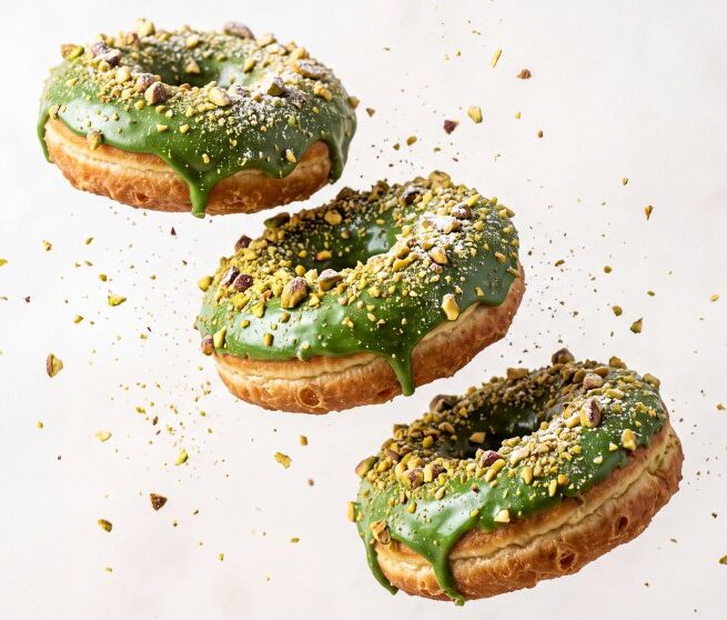 Pistachio donuts